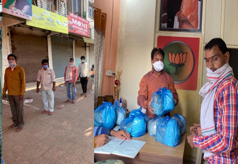 कोरोना काल और लॉकडाउन में गरीबो के मशीहा साबित हुए भाजपा नेता जेपी सिंह